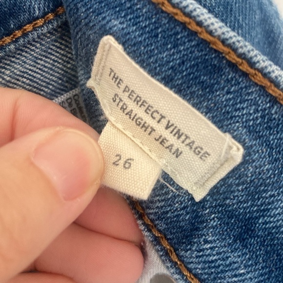 Madewell Perfect Vintage Straight High Waisted Jeans W26 medium wash - Picture 5 of 7